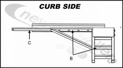 764 Doubleflip Front Weldment UK Passenger Side For Donovan Shurco Doubleflip Net System