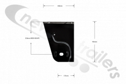 2183082800 SAF Axle Pivot Hanger IDP - HG:350mm