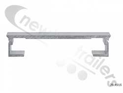 78.4916 Cargo Floor Plank Slat 6/156,8mm smooth DOUBLE seal