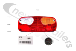 25-2600-701 Aspoeck Tail Lamp ECOPOINT I  - R/H With 7 Pin Connector & Stop/Tail LED