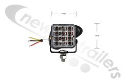 155/03/00 Varipod Lamp 12/24v Amber Strobe (Used on Titans)