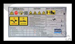 30112629 Knapen Sticker Safety Instructions