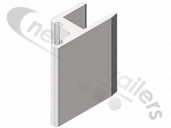 BALPR00071 Knapen Alu Door Profile Male