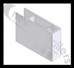 BALPR00187 Knapen Rear Post For Flush rear Door L= 6400mm