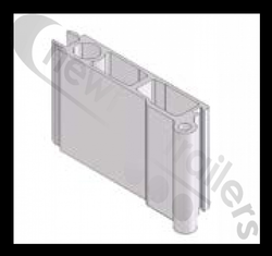 BALPR00308 Knapen Side Door Hinge Profile With Lock L=6000mm