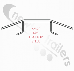 5760402 Keith Walking Floor® V9 Steel Flat Top Plank or Slat 10.5" centers 5760402 30’ 6” long