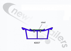 09432101 Keith Walking Floor® V9 Weld Down Sub Deck 2837 with Steel Insert For High Temperature Steel Floor