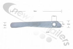 1810844 Dawbarn Hydroclear  4 BOLT  Torque Arm For Automatic Roll Over Sheet System