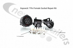 UK-15-7002024 Aspoeck 7 Pin Female Repair Socket
