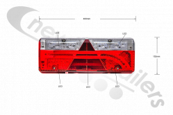 25-7000-747 Aspoeck Tail Lamp Europoint III (3) (Full LED Version)- L/H With ASS2.1 - 6 Pin Connector
