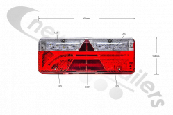 25-7400-747 Aspoeck Tail Lamp Europoint III (3) (Full LED Version)- R/H With ASS2.1 -  6 Pin Connector