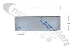End Plate Stainless 340mm long Fruehauf End Fill Cover Plate For Rear Of Chassis 340mm