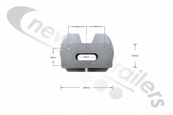M-94006701 STAS DCA Air Bag Spacer 50mm - Galvanised