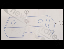 35wf1379-01-A Titan Cover plate pillow block for secondary paddle