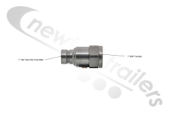 FIRG16M Hydraulic Coupling 1" Flat Face Male