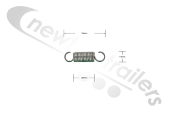 SC01602 Knapen Cover Sheet Stop Galvanised Knock Down Type Spring