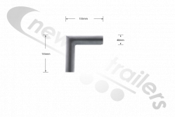 20-ELBOW-01 90 Degree Steel Joint for Flip and Load Pole to Roller Bar