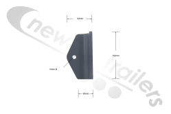 35WF1376-01-D Titan Air Lock Cylinder Base Mount