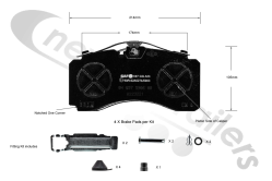 03057000600 SAF SBS 2220 K0 Brake Pads - Knorr Caliper