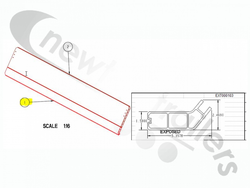 45AWF-000065-02 Titan Shedder Extrusion for Front Headboard Deflector Plate For V18 UK floors