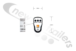 119A35036 Legras Moving Floor Remote Control for CF500 Systems - New Style
