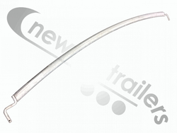 Centre Support Arch Newton Trailers Cover Sheet Support Arch Bar With 6" 150mm Rise for Moving Floor - Cranked Finger