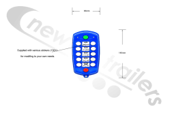 T110-000281 Titan Remote Control Remote / Transmitter 12 Button.