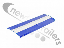 13.6 with flaps Dawbarn Bespoke Manual Roll Over Cover Sheet with Flaps Replacement For A Walking/Moving Floor - Batten Fix