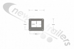 KOF00075732 Legras Moving Headboard Winch Strap Guide Plate