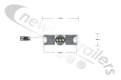 18015C Titan Plough Operation / Front Marker Lamp / Light