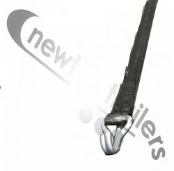 1811002 Cover Sheet Storm Strap 2.5 Black (Bar 1250mm Overall 2500mm)