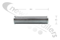 84006520 Keith Walking Floor® KFD & Workhorse Fairley Arlon Oil Filter Element #MXW2-GDL20