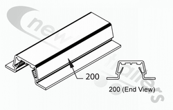 83246801 Keith® Walking Floor® Splash Guard Hold Down Bearing  6' = 1.8 m long