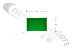 83410001 Keith Plank or Slat  Wear Pad UHMW 90x60x5