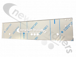 stas argostar Chassis Rear Stainless Steel Name Cover Plate 1240mm x 290mm Newton Logo - STAS Agrostar / Luck Ferrostar - STAS Agrostar 10/21