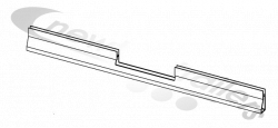 F-106235601 STAS Planker Door Frame Horizontal Profile - UK Trailer With Grain Hatch - Lower