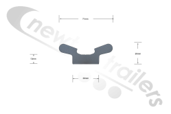 06269001 Keith Walking Floor® V18 Aluminium Sub Deck Weld On End Cap