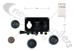 76-7037-007 Aspoeck Headboard Junction Box 0,6 m 17 Pin ASS3 Connector