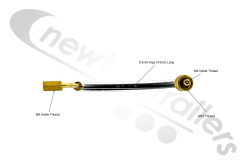 203304010901  SAF Tyre Pilot Connecting Line Single Tyre (sold individually) For Axle kit use N1008650