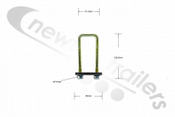 BDICO02015 + 2 x 30146558 Knapen Side Plank Lashing Hook - With Seals