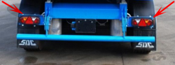3PT-7327 SDC Nearside Rear Light Bracket (FITS EITHER SIDE) MADE TO CHASSIS NUMBER