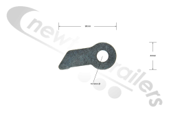 LGF00094618 Legras Barn Door Rod Hook End
