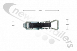 FTNK8150/ZP Broom Holder Toggle Clamp