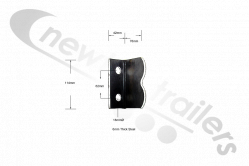 15STP-000002-E Titan Angled Landing Leg Gear BRACE for TALLBOY