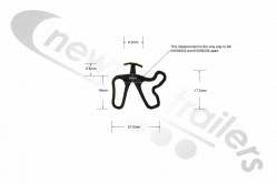 14000426 Knapen K604 Moving Floor Side Door Bottom Seal or Rubber - Per Metre