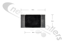 N1009483 SDC Watertight Rubber Body Pad 25mm Depth Weld On