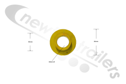 1805563  Shurco 9000 Yellow Rubber Tarp Stops  Shur-co