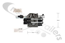 VDM6/DDM/U4G Titan Hydraulic Spool Valve - Salami Valve 3 Lever With Solenoid