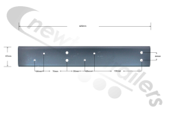 F-0000044 STAS Agrostar, Buildstar and Luck Side Rail Mount Weld On Chassis Rail Mounting Bracket