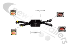 92040 Rubbolite Reverse Relay 2 Core Cable 0.5m